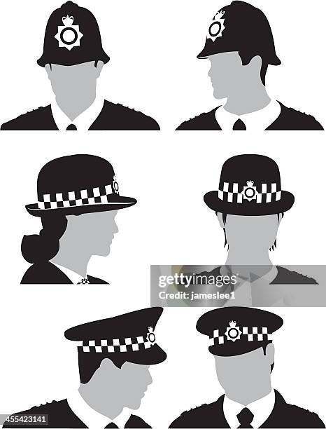 british police - police helmet stock illustrations