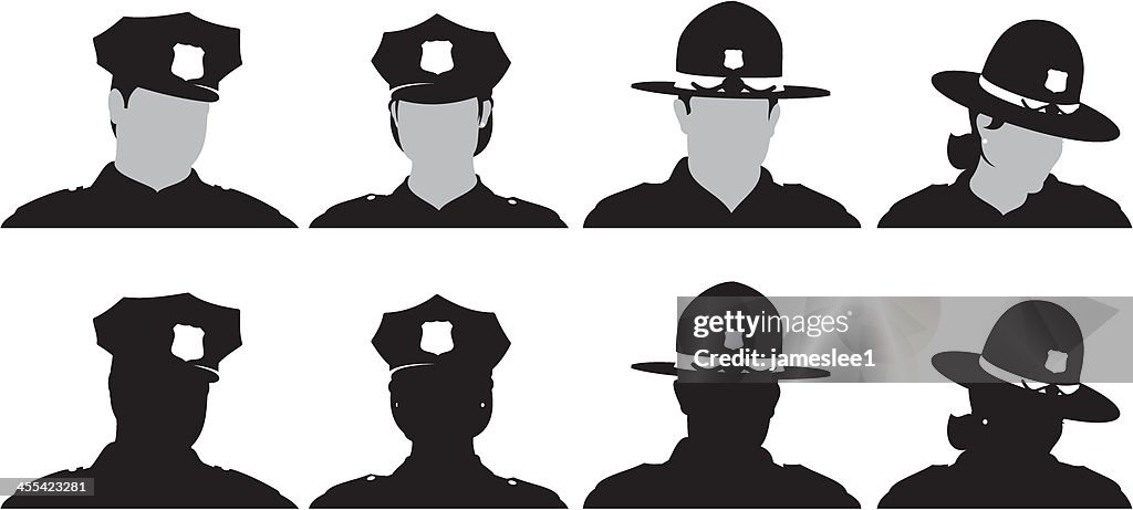 Police Pattern Portrait Police High-Res Vector Graphic - Getty Images
