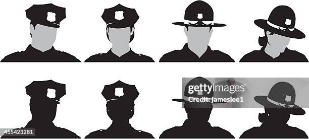 police - police hat stock illustrations