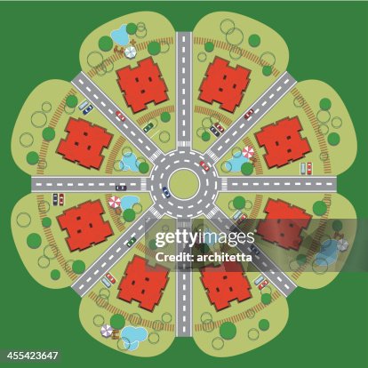 Suburb Mapbook Suburb Plan High-Res Vector Graphic - Getty Images