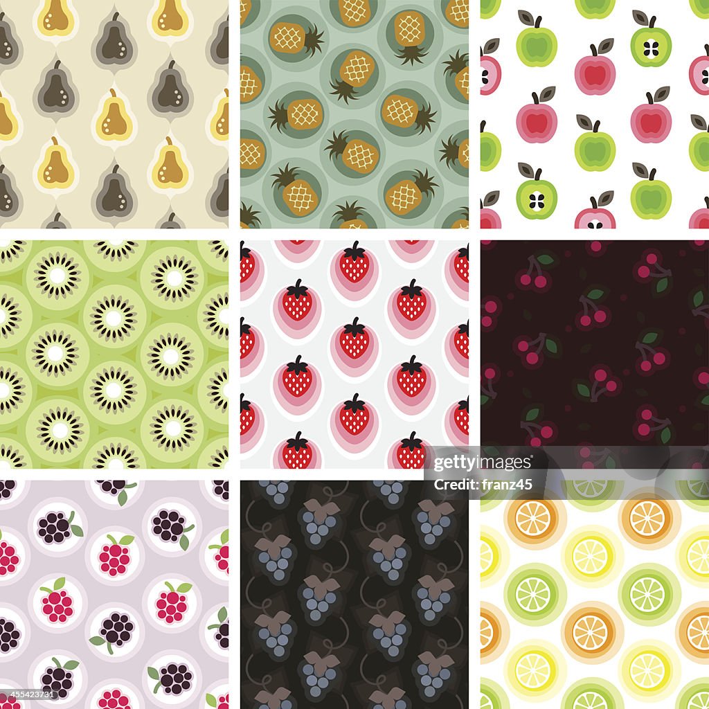 Seamless pattern - fruits