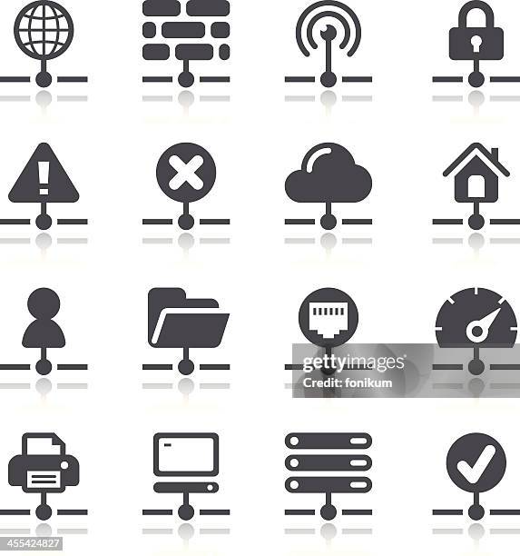 network connection icons - nuclear explosion icon stock illustrations