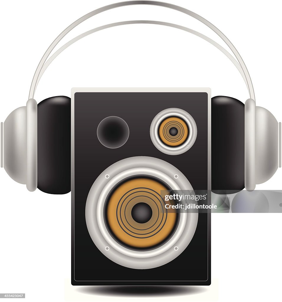 Speaker With Headphones