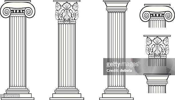 bildbanksillustrationer, clip art samt tecknat material och ikoner med columns - arkitektonisk kolonn