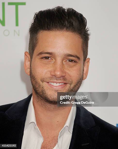 Personality Josh Flagg arrives at Point Foundation's Annual "Voices On Point" Fundraising Gala at the Hyatt Regency Century Plaza on September 13,...