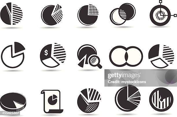 ilustrações de stock, clip art, desenhos animados e ícones de gráfico circular símbolos - portion
