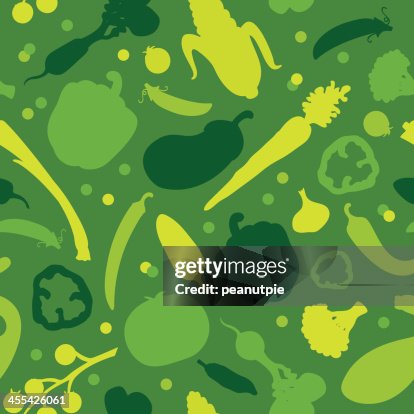 Seamless Tonal Vegetable pattern Seamless Tonal Vegetable pattern