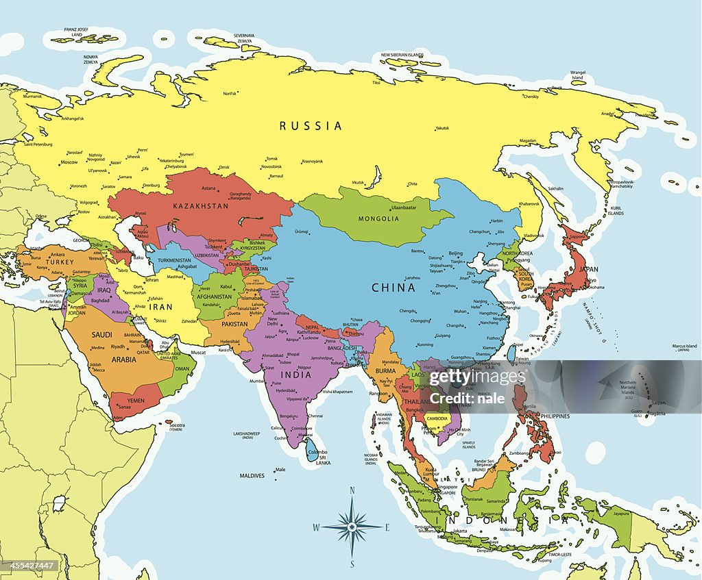 Asia Map Countries And Cities High Res Vector Graphic Getty Images asia-map-countries-and-cities-high-res-vector-graphic-getty-images