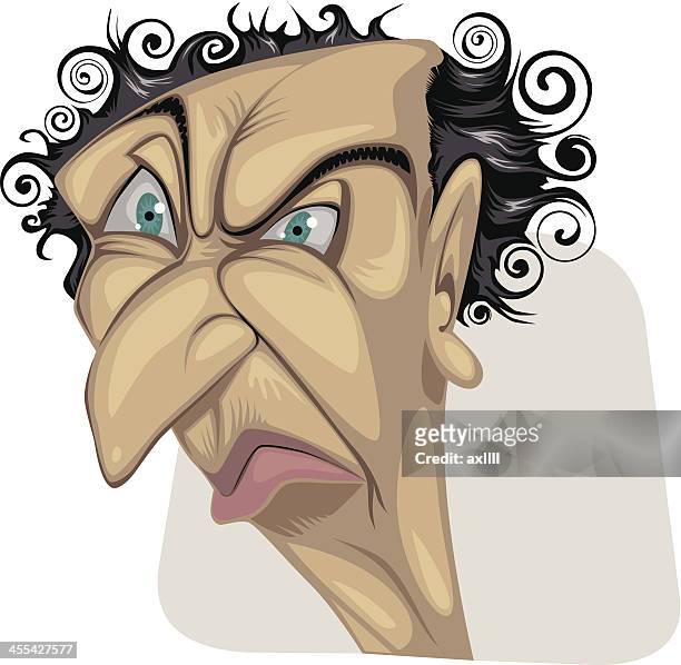 Ugly Cartoon Face High Res Illustrations - Getty Images