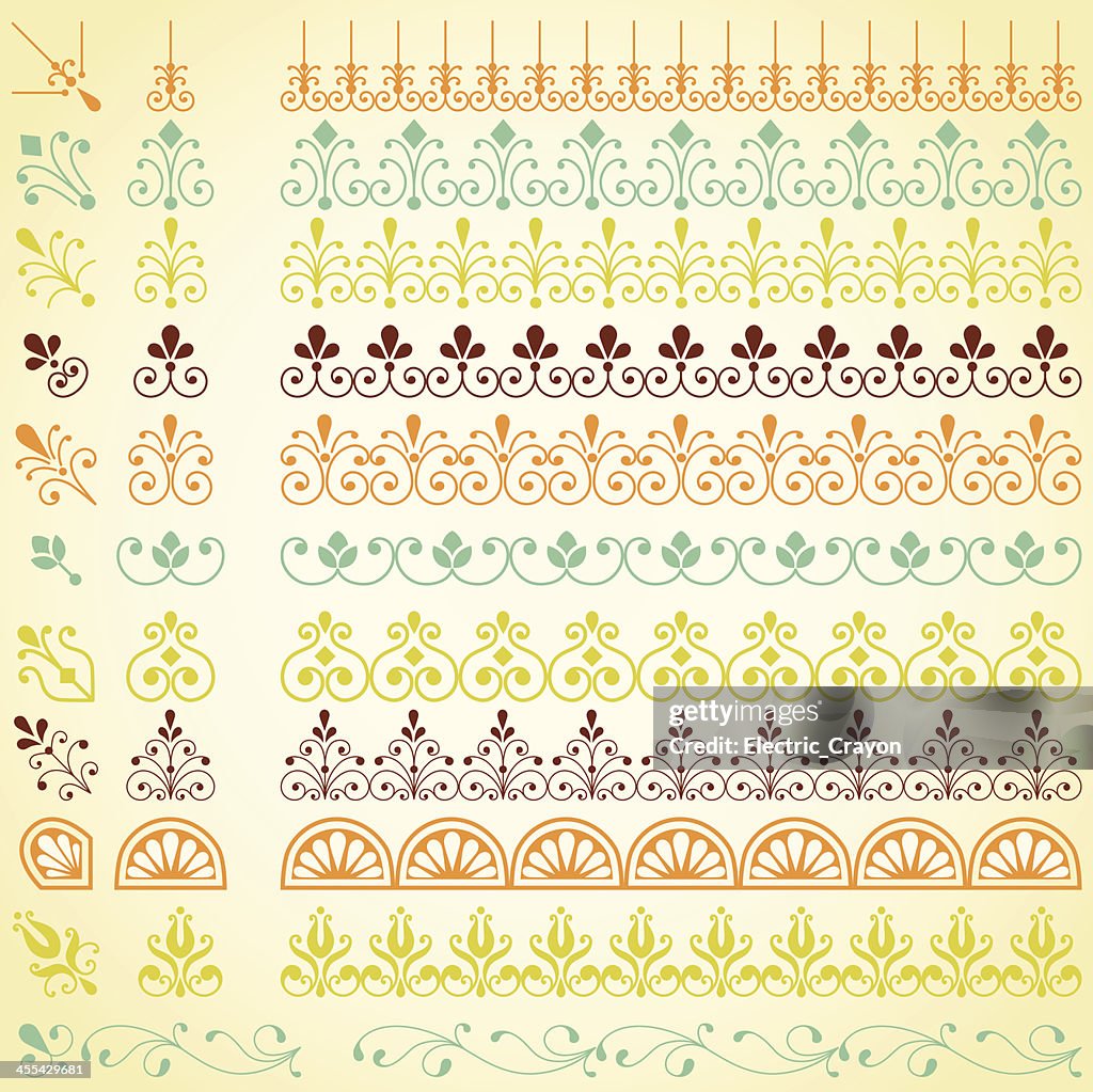 Repeating Borders Set High-Res Vector Graphic - Getty Images