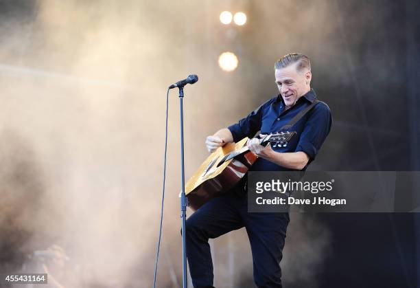 Bryan Adams performs live at The Jaguar Land Rover Invictus Games Closing Concert at Olympic Park on September 14, 2014 in London, England.