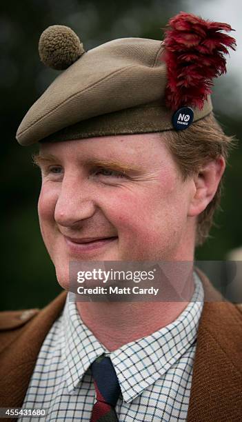 No supporter arrives at the Grange Club for the Big No aerial photocall on September 14, 2014 in Edinburgh, Scotland. With the campaigning for the...