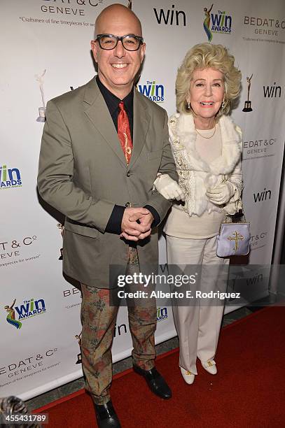 Director P. David Ebersole and Georgia Holt attend the WIN Awards at Santa Monica Bay Womans Club on December 11, 2013 in Santa Monica, California.