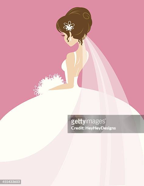 cute bride - bride stock illustrations