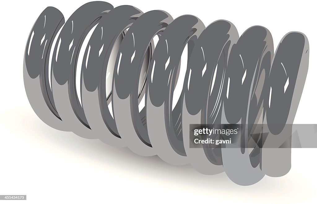 Spring Image Metal Abstract Metal Spring High-Res Vector Graphic - Getty Images