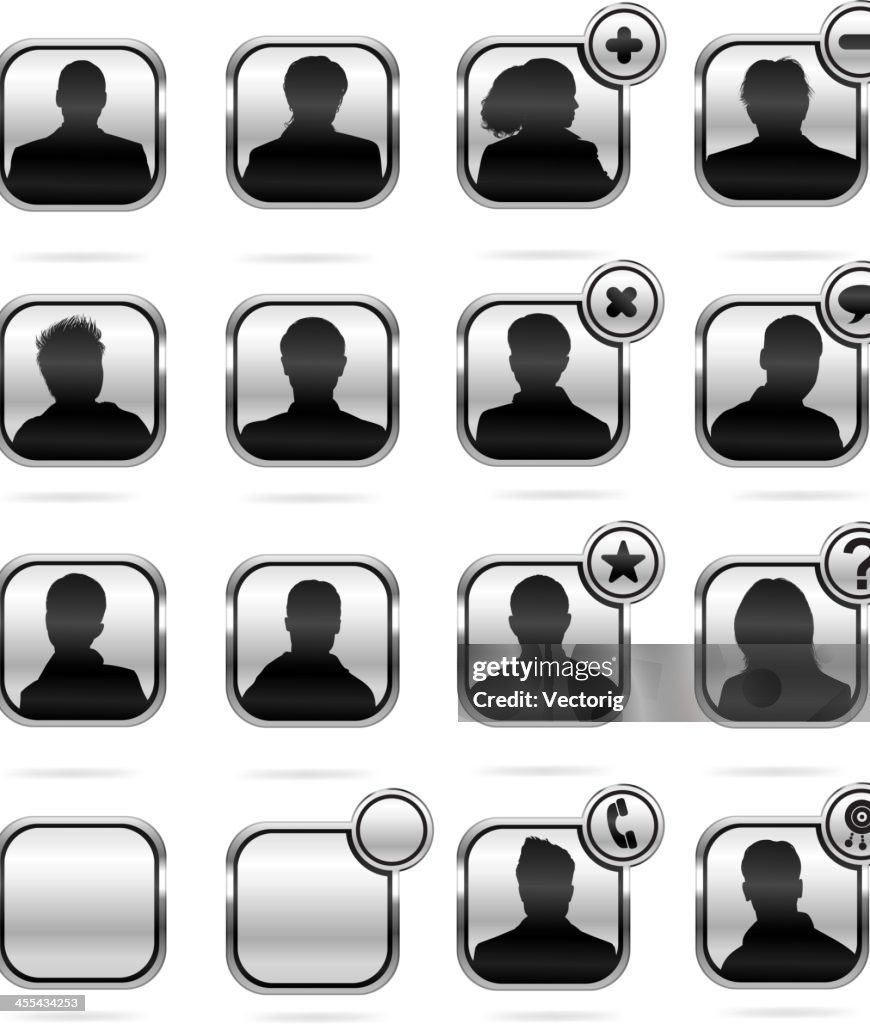 Anonymous User Design Anonymous User Buttons High-Res Vector Graphic - Getty Images