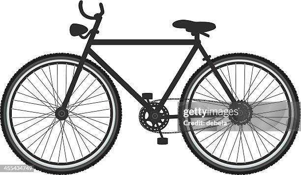 bicycle - bicycle tire stock illustrations