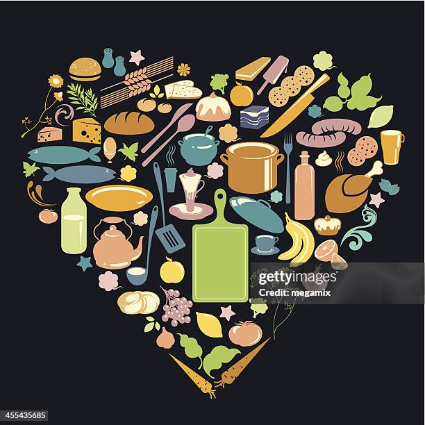 food selection. - various breads stock illustrations