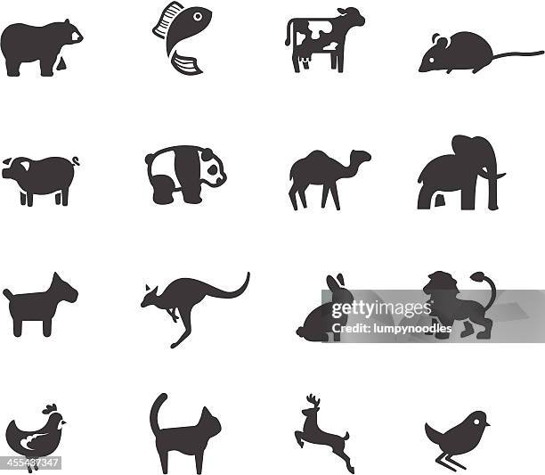 ilustraciones, imágenes clip art, dibujos animados e iconos de stock de símbolos de animal - especie en peligro de extinción