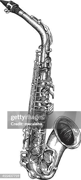 illustrations, cliparts, dessins animés et icônes de saxaphone - saxophone