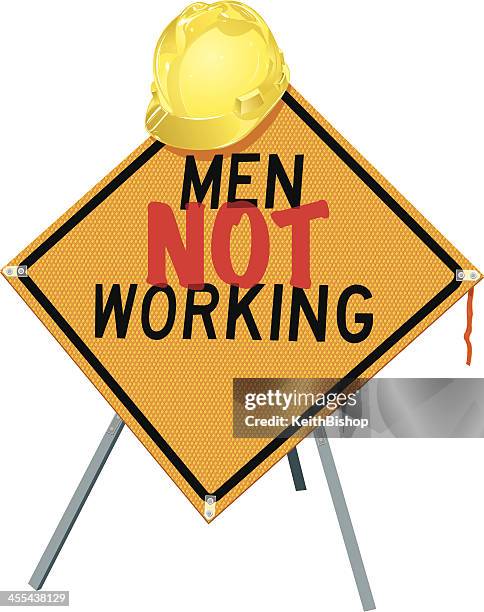 Not Good Job Sign Employment Issues Men Not Working Sign High-Res Vector Graphic - Getty ...