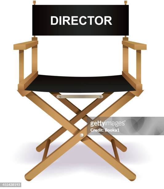 director`s chair - film director stock illustrations