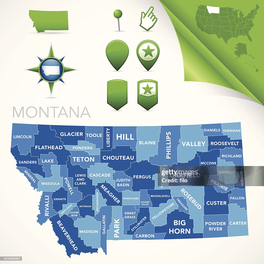 Montana County Map