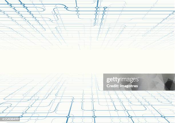 connect dots - network cable close up stock illustrations