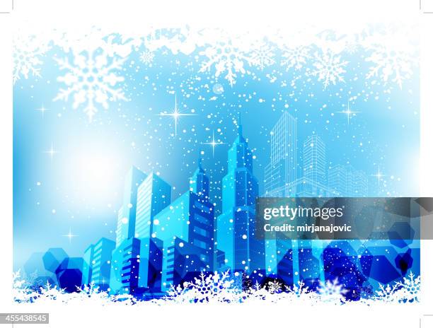 city christmas background - blurry office background stock illustrations