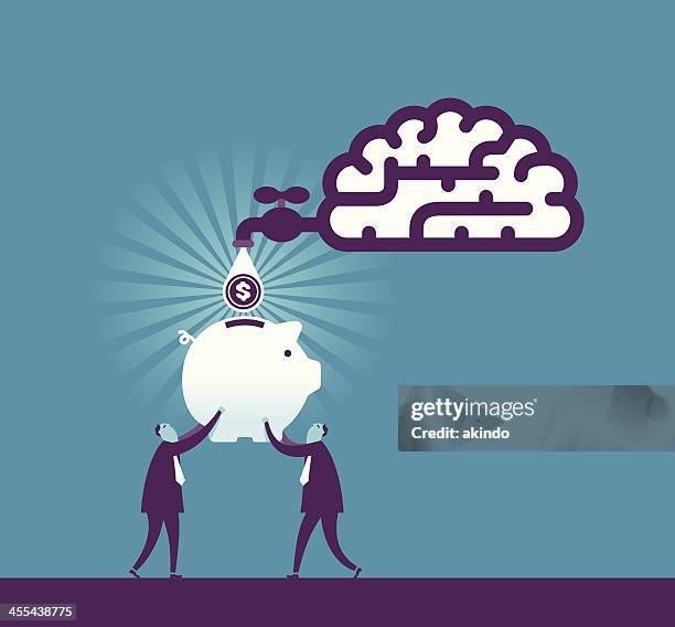makeing money concept - make a plan stock illustrations