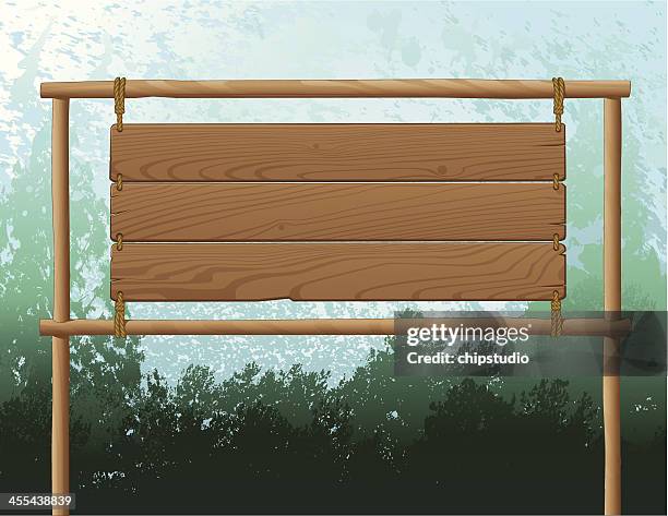 wood sign background - plank stock illustrations