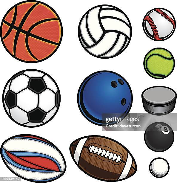 sports ball equipment - eight ball stock illustrations