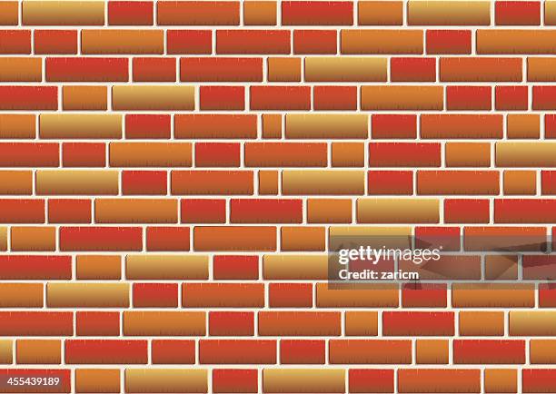 brick wall - old brick texture stock illustrations