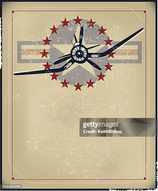 ww ii fighter plane background - air force, armed forces - second world war stock illustrations