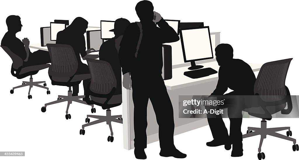 Computer Usage Picture Computer Usage Vector Silhouette High-Res Vector Graphic - Getty Images
