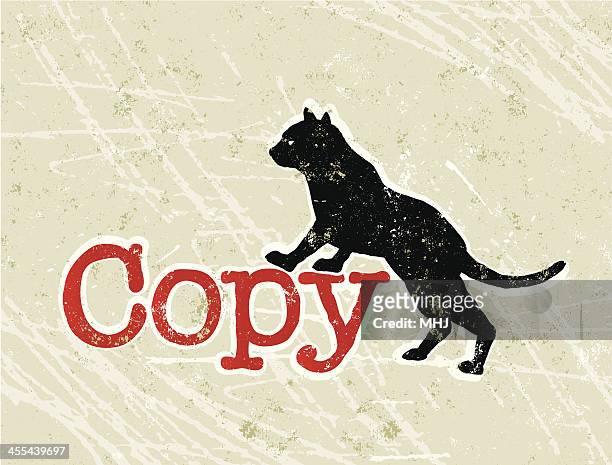 stockillustraties, clipart, cartoons en iconen met copy cat or copycat phrase and text - copying