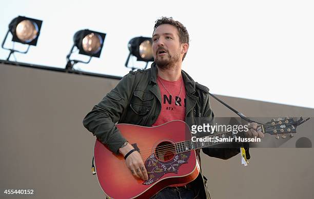 Frank Turner performs onstage during the Invictus Games Closing Concert at the Queen Elizabeth Olympic Park on September 14, 2014 in London, England.