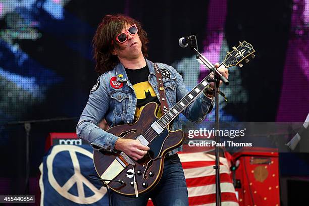 Ryan Adams performs during the Jaguar Land Rover Invictus Games Closing Ceremony at the South Lawn of Queen Elizabeth Olympic Park on September 14,...