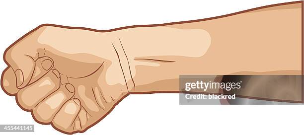 bildbanksillustrationer, clip art samt tecknat material och ikoner med holding fist - knäppta händer