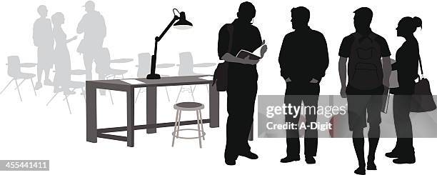 preparations - high school student study stock illustrations