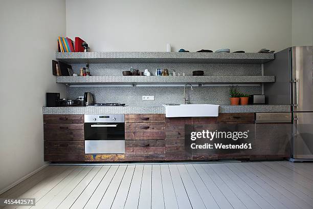 interior of kitchen - privatküche stock-fotos und bilder