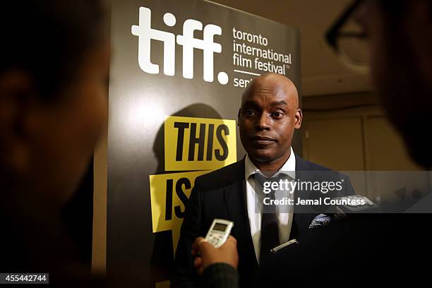 Artistic Director Cameron Bailey speaks at the TIFF Awards Brunch during the 2014 Toronto International Film Festival at Intercontinental Hotel on...