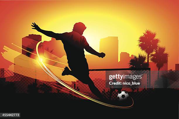 city soccer - soccer stock illustrations