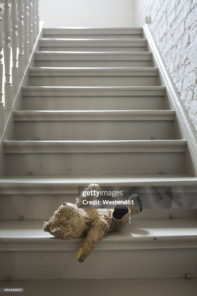 Teddybear on steps