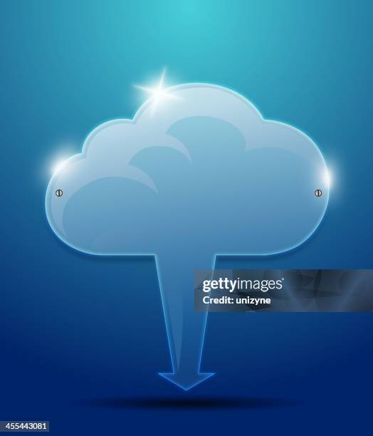 real glossy thought bubble - cloud transparent stock illustrations