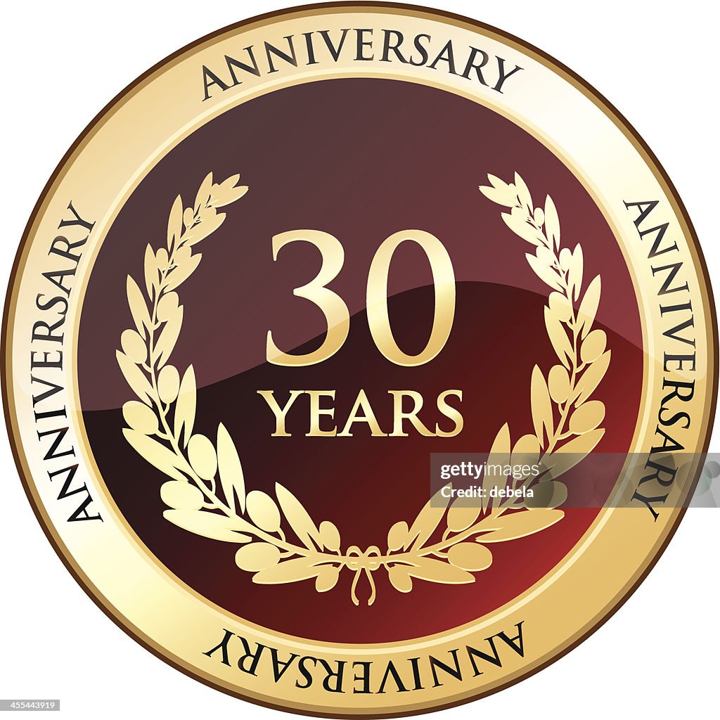 Thirty Years Anniversary Shield