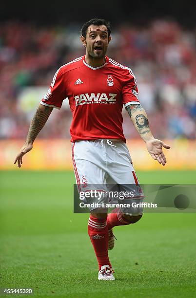 Andy Reid of Nottingham Forest in action during the Sky Bet Championship match between Nottingham Forest and Derby County at City Ground on September...