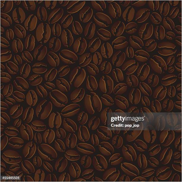 stockillustraties, clipart, cartoons en iconen met coffee beans illustration background - koffie