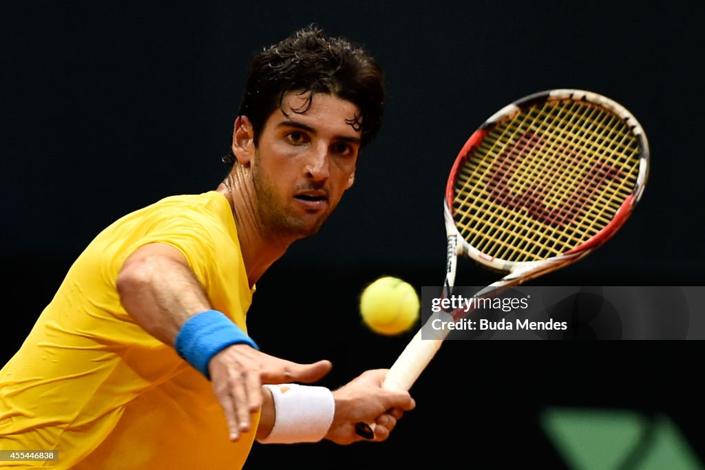 Spain v Brazil - Davis Cup World Group Play-Offs: Day 3