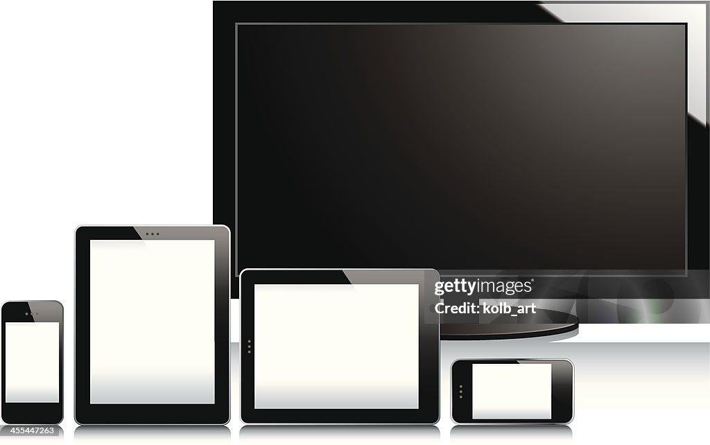 Tv Smartphones And Tablets High-Res Vector Graphic - Getty Images